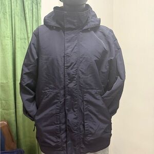 Lands' End Men's navy Raincoat